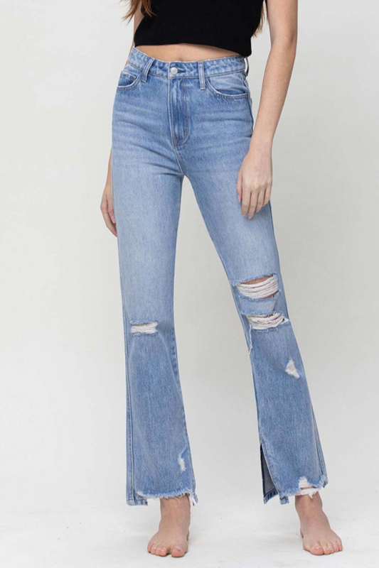 Super High Rise Straight Leg Jeans