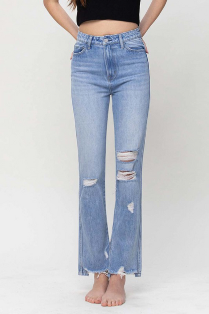Super High Rise Straight Leg Jeans