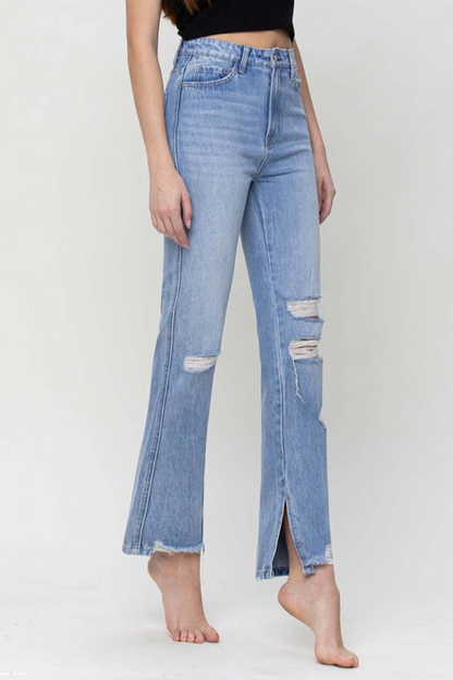 Super High Rise Straight Leg Jeans
