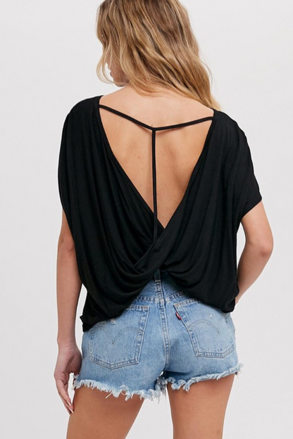 Twisted Back Top