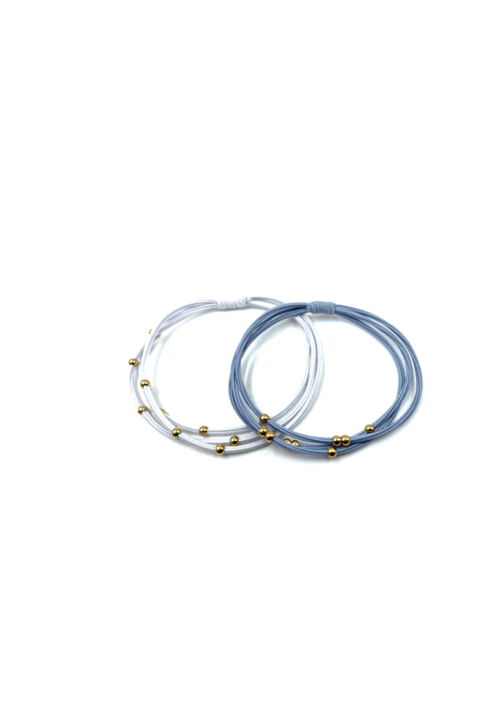3mm Gold Water Pony Waterproof Bracelet Hair Bands