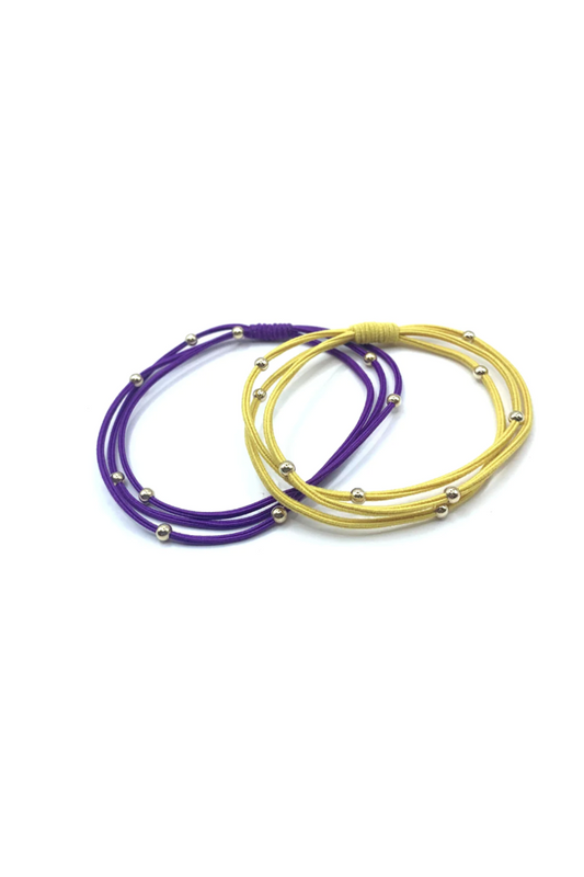 3mm Gold Water Pony Waterproof Bracelet Hair Bands