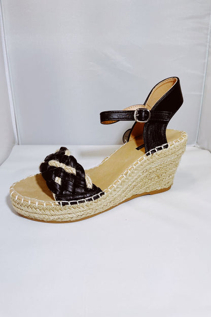Woven Wedge Sandal