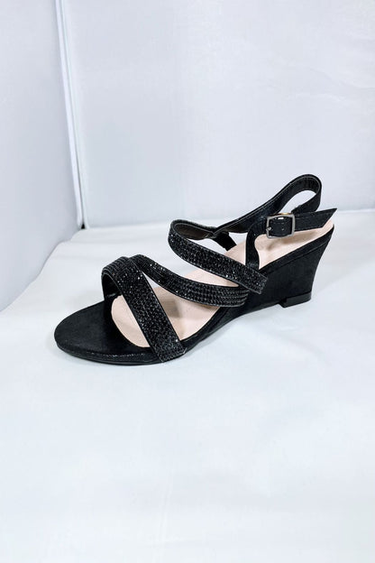 Sparkle Strap Wedge