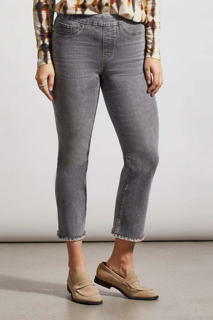 AUDREY PULL-ON STRAIGHT CROP PANT