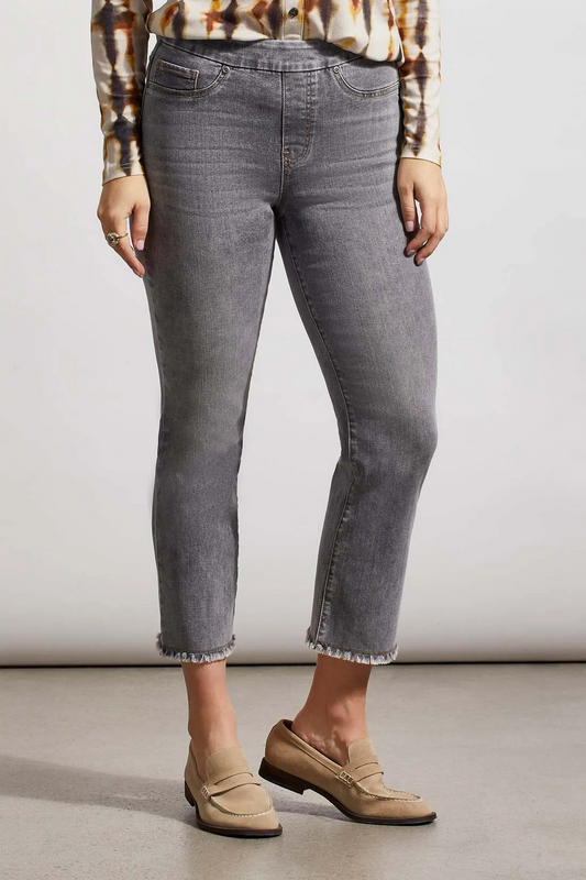 AUDREY PULL-ON STRAIGHT CROP PANT
