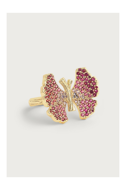 BUTTERFLY PAVE RING