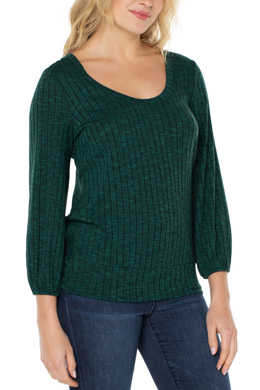 Twist Back 3/4 Sleeve