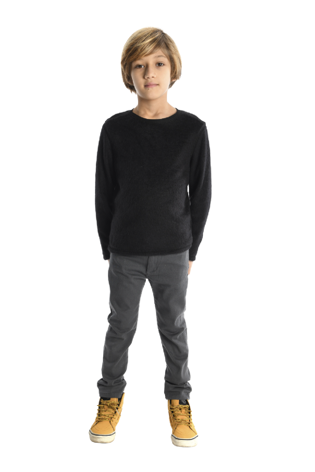 Vintage Black Skinny Twill Pant