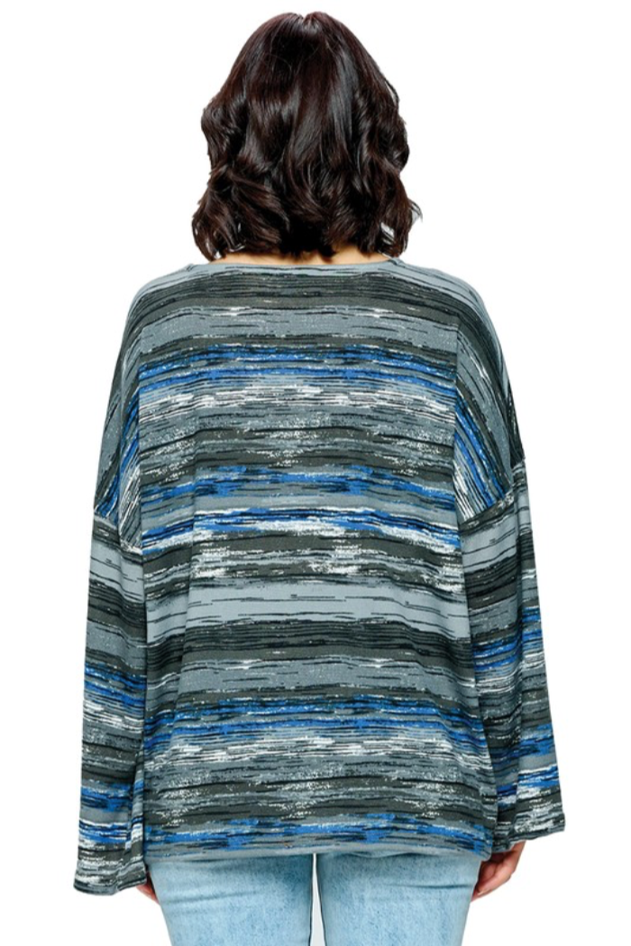 Striped Oversized Top