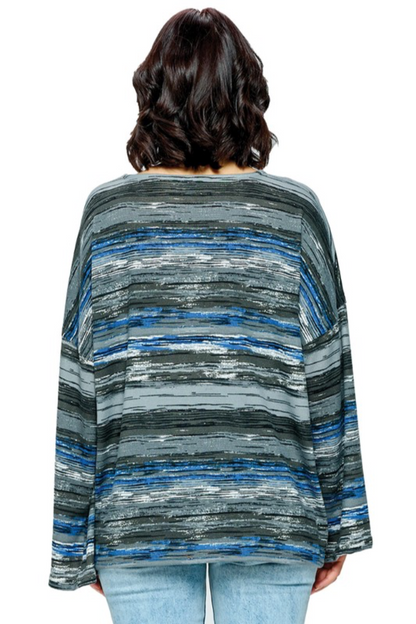 Striped Oversized Top