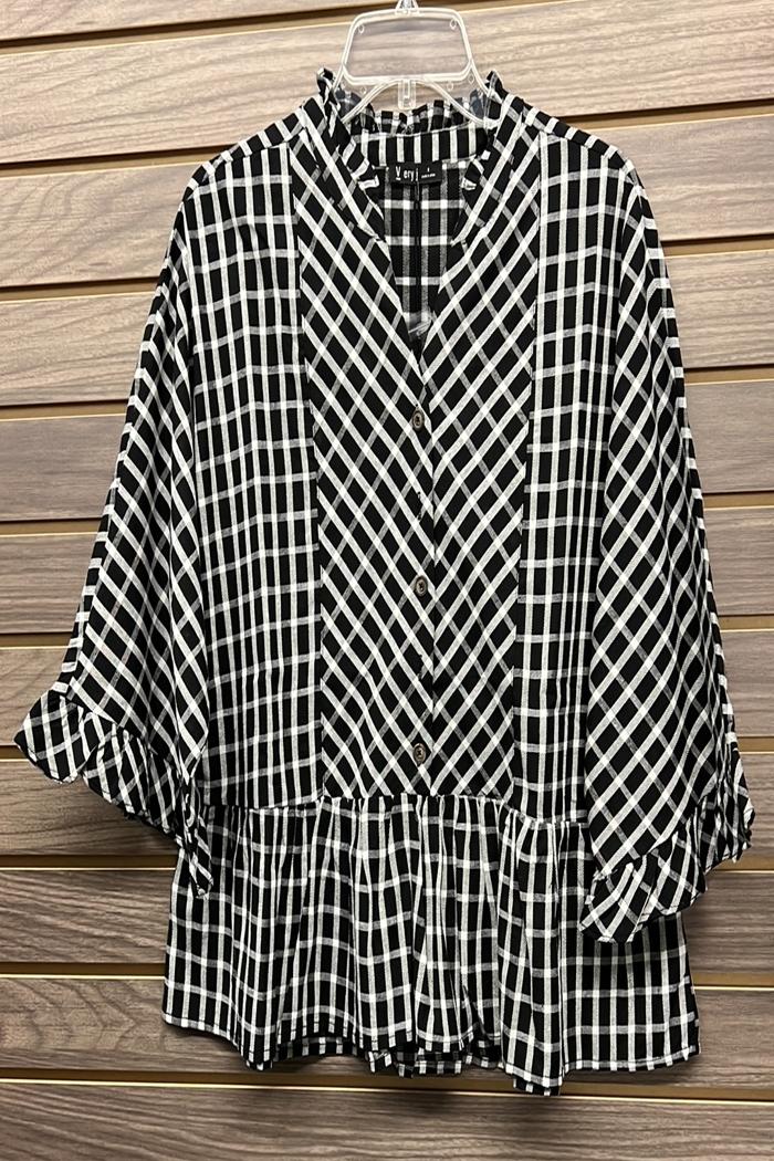 Striped Ruffle Blouse