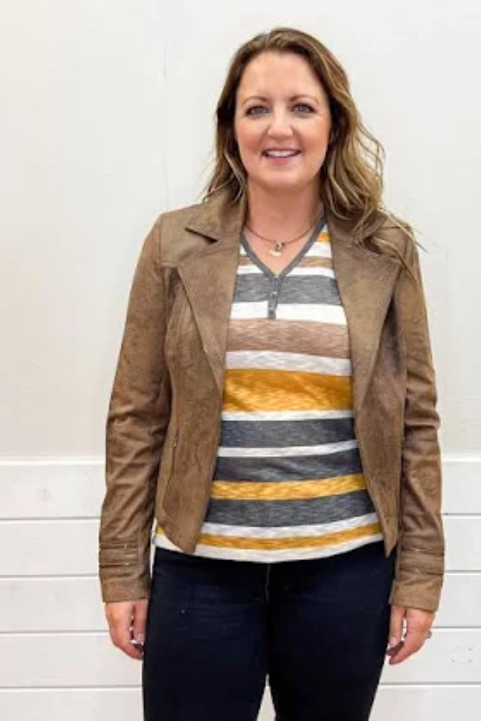 Stripe Henley Top