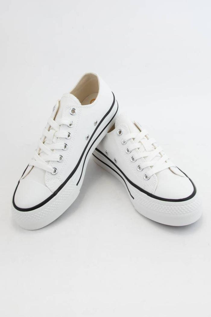 Semi-platform Low Casual Sneakers