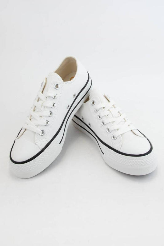 Semi-platform Low Casual Sneakers