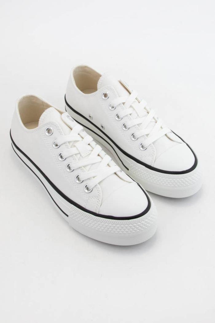 Semi-platform Low Casual Sneakers