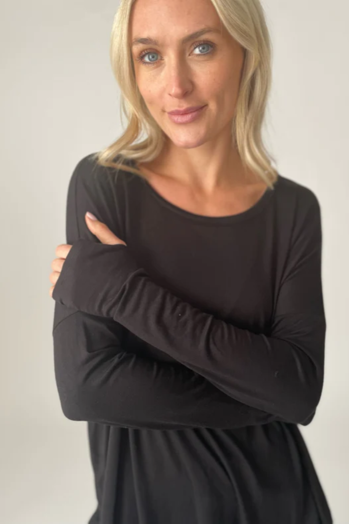 Stevie Crew Neck Long Sleeve Top