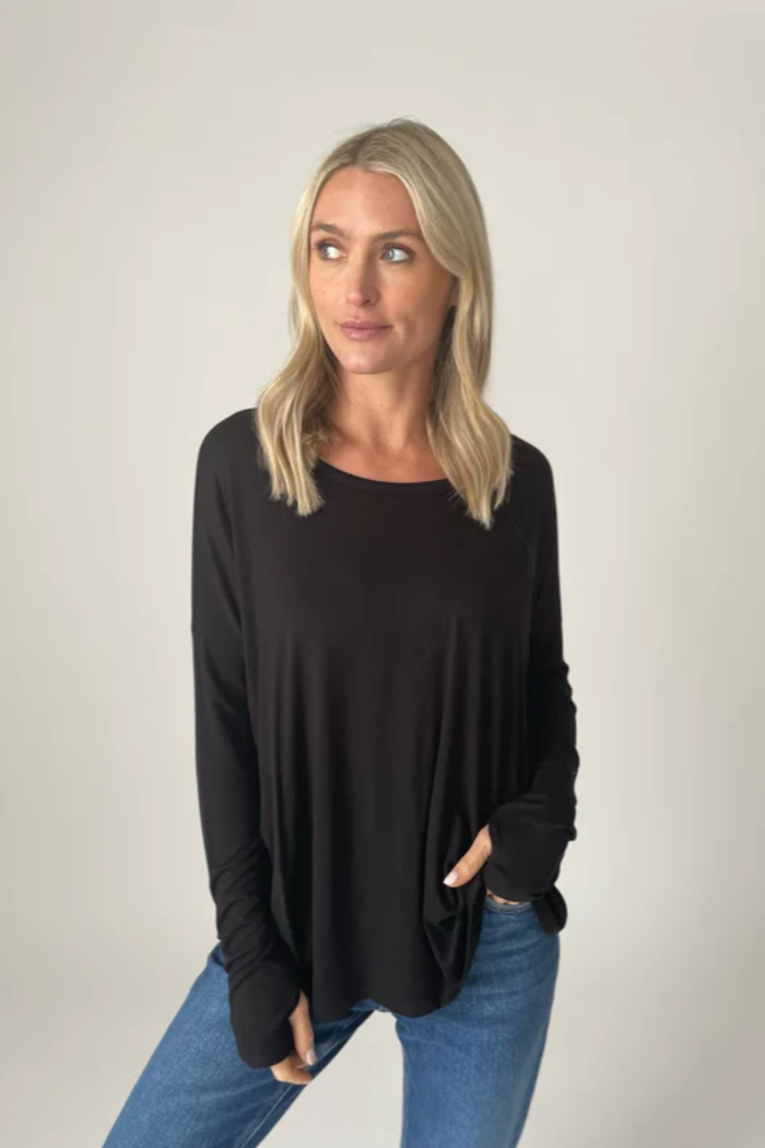 Stevie Crew Neck Long Sleeve Top