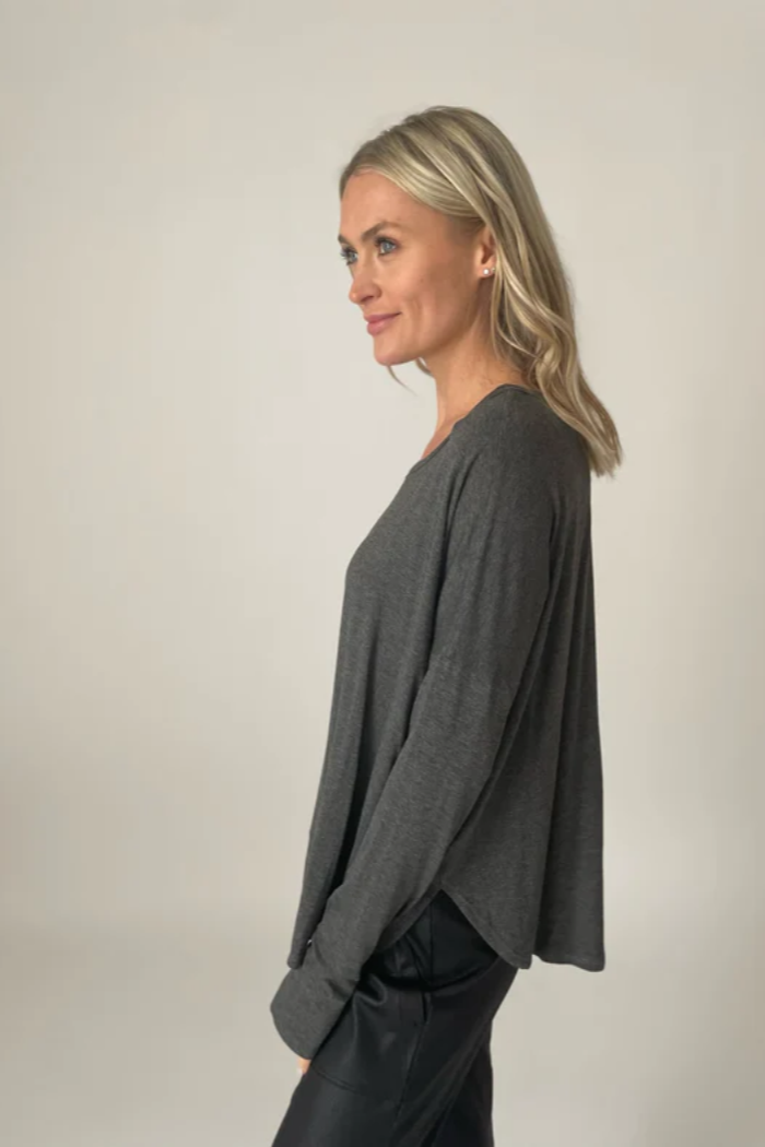 Stevie Crew Neck Long Sleeve Top