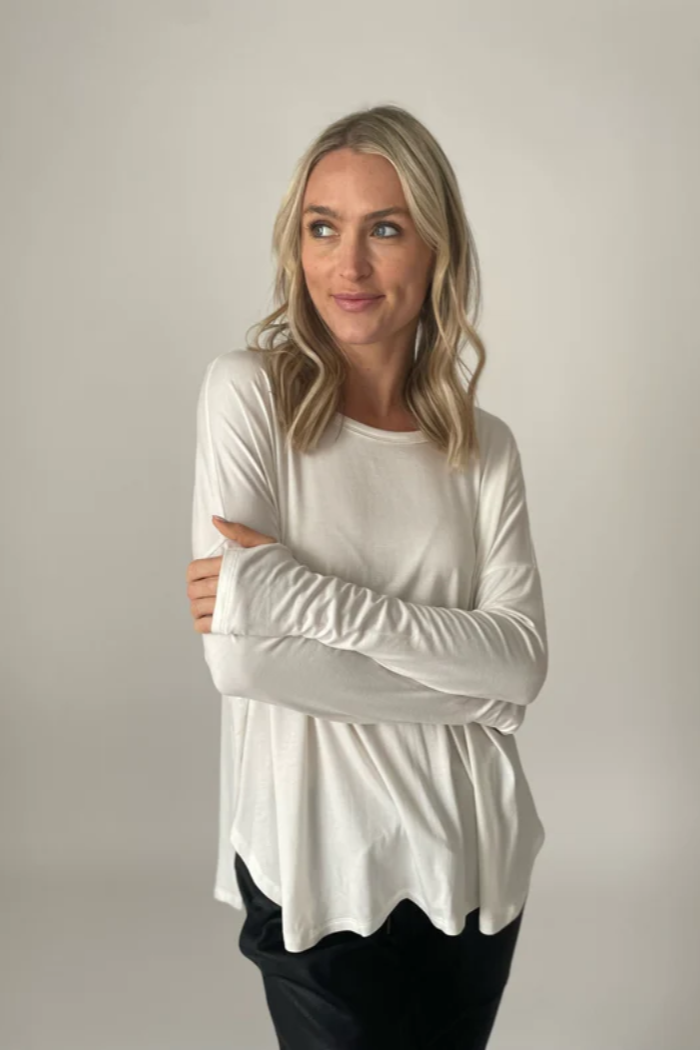 Stevie Crew Neck Long Sleeve Top
