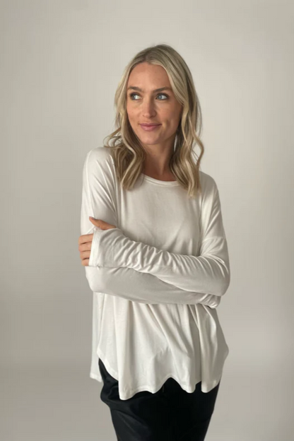 Stevie Crew Neck Long Sleeve Top