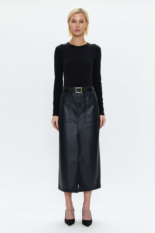 Alice Utility Midi Skirt - Slate Black