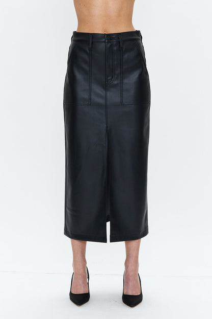 Alice Utility Midi Skirt - Slate Black