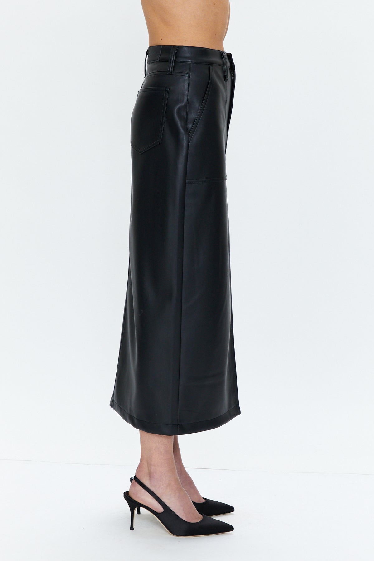 Alice Utility Midi Skirt - Slate Black