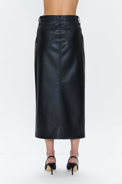 Alice Utility Midi Skirt - Slate Black