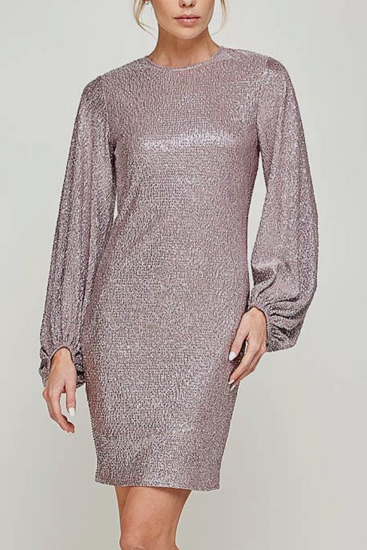 Balloon Sleeve Party Dress