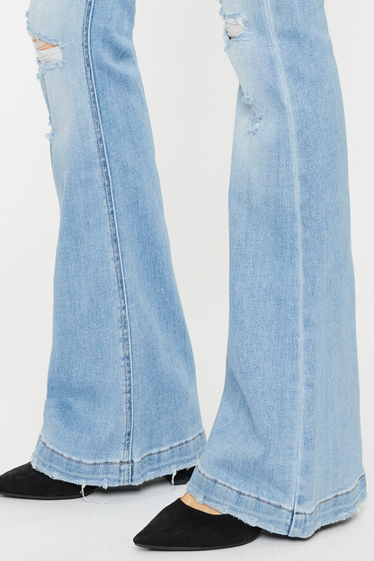 All The Rage Mid Rise Denim Flare