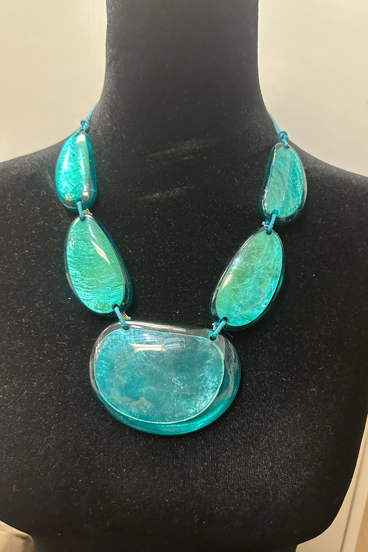 Turquoise Pebble Necklace