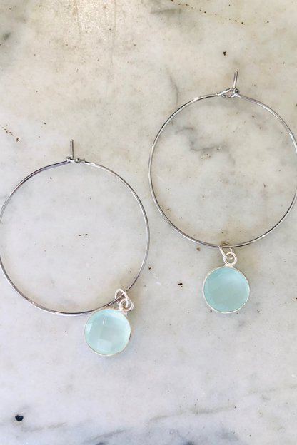 1" Mini Hoops ~ Round Gem-MD