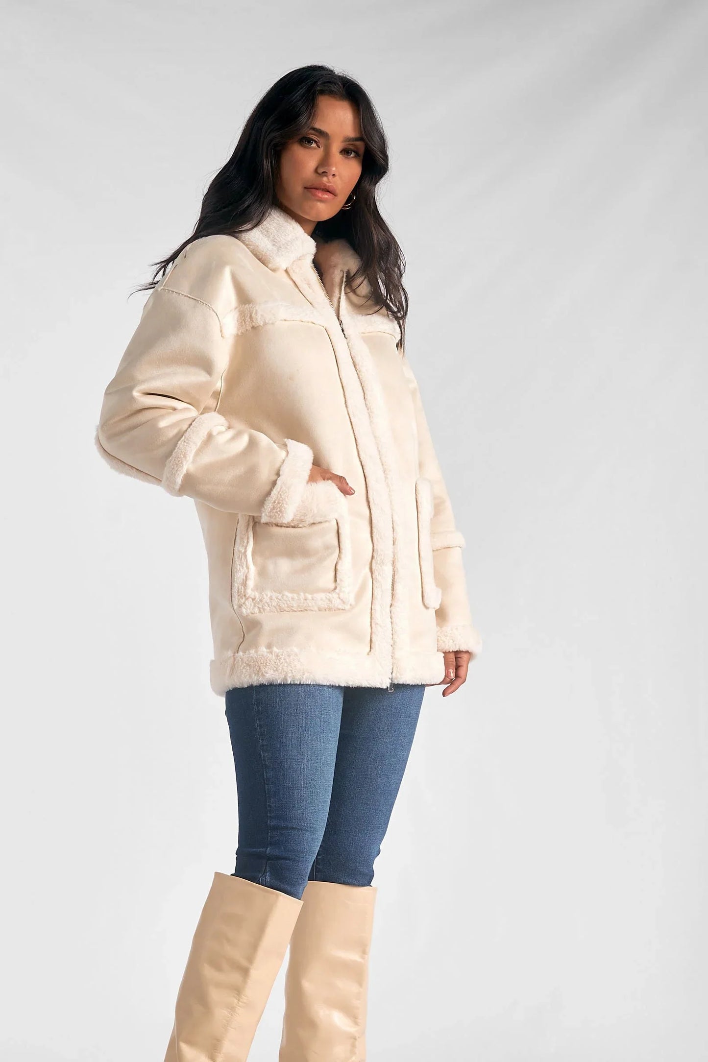 3/4 Sherpa Jacket