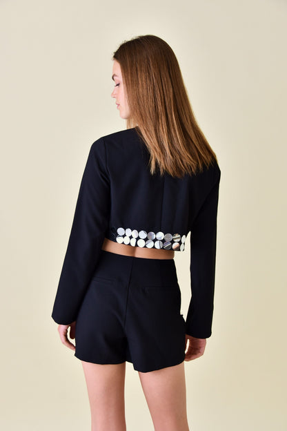 Sequin Hem Top