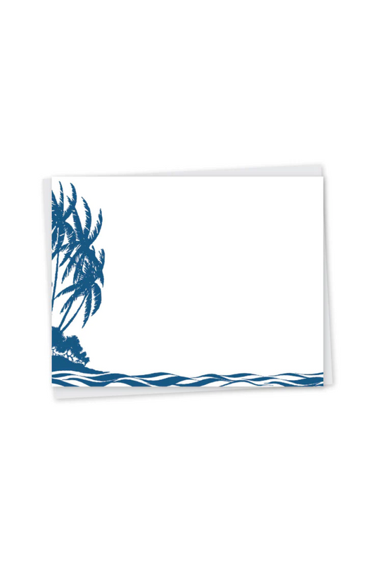 Vintage Island Letterpress Note Cards - set of 6
