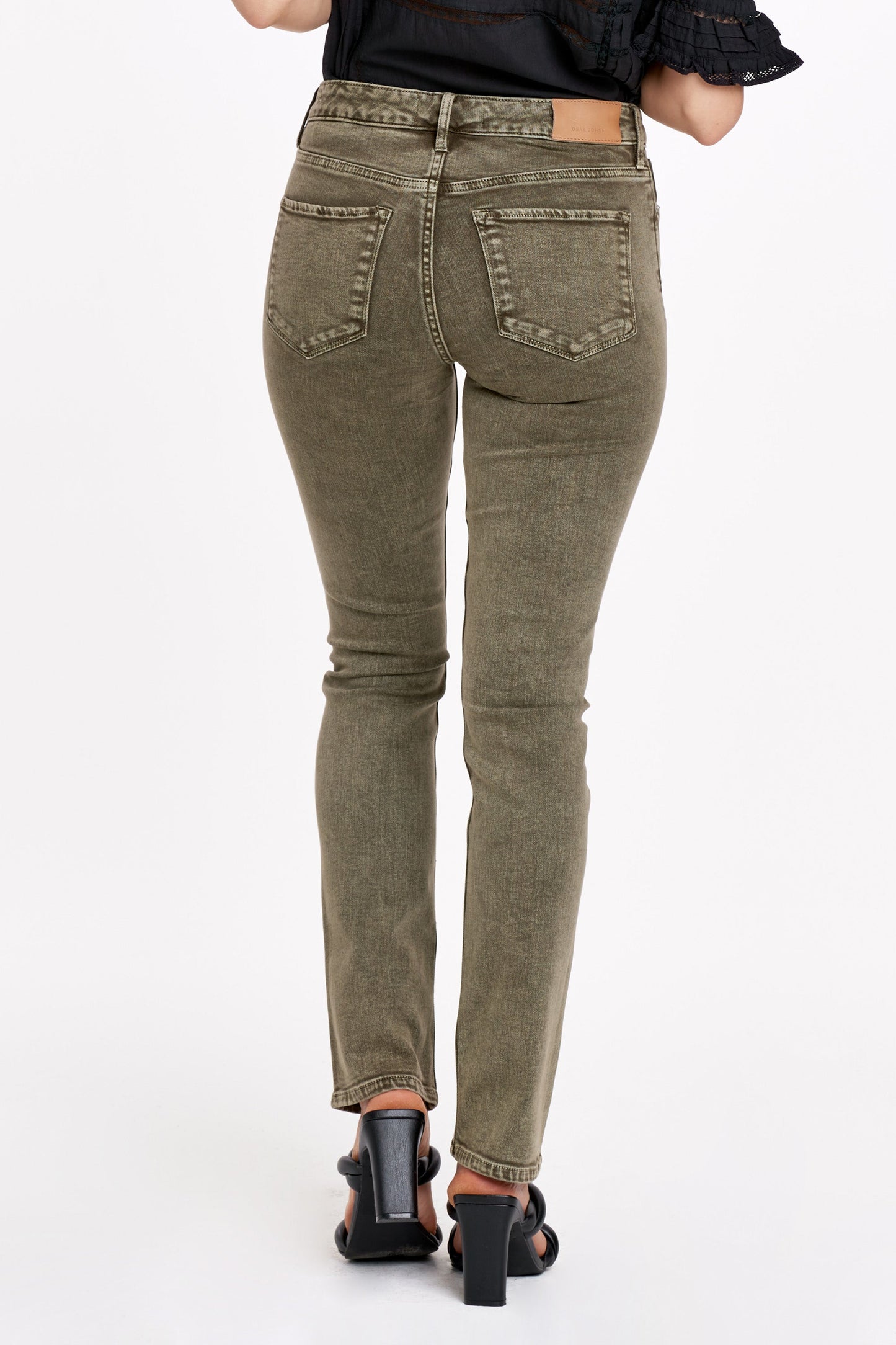 Blaire Olive High Rise Denim
