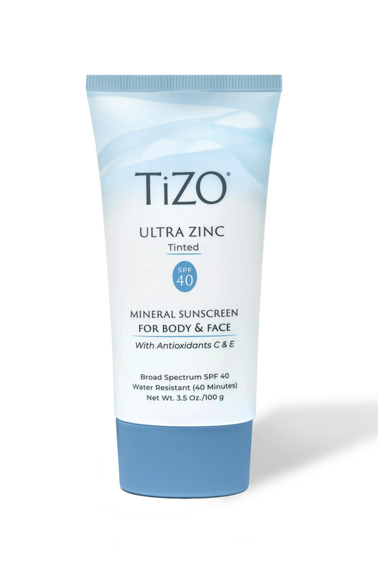 Tizo Ultra Zinc Mineral Sunscreen for Body and Face - Tinted SPF 40 3.5oz