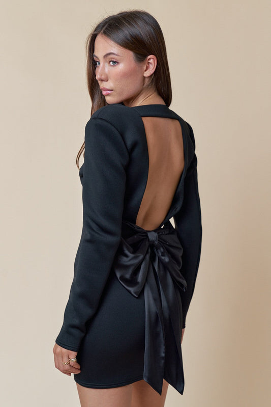 Bow Detail Mini Dress