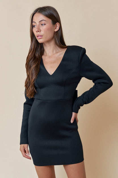 Bow Detail Mini Dress
