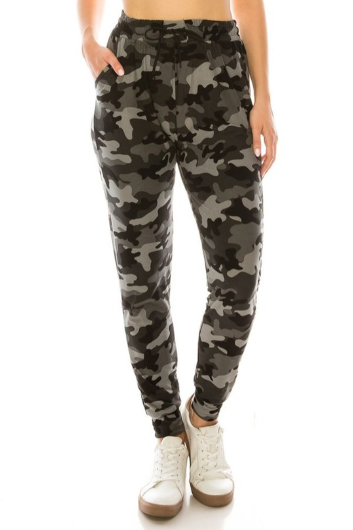 Camo Print Joggers