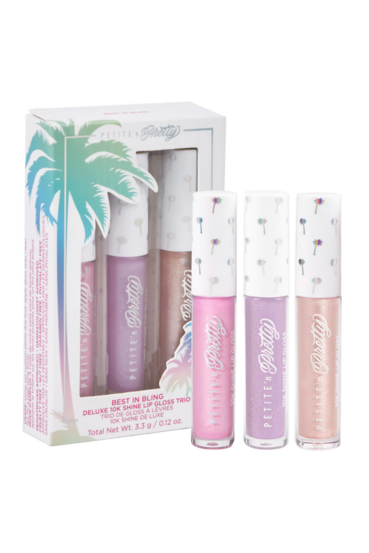 Best in Bling Deluxe 10K Shine Lip Gloss Trio
