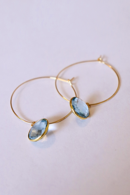 1" Mini Hoops ~ Round Gem-MD