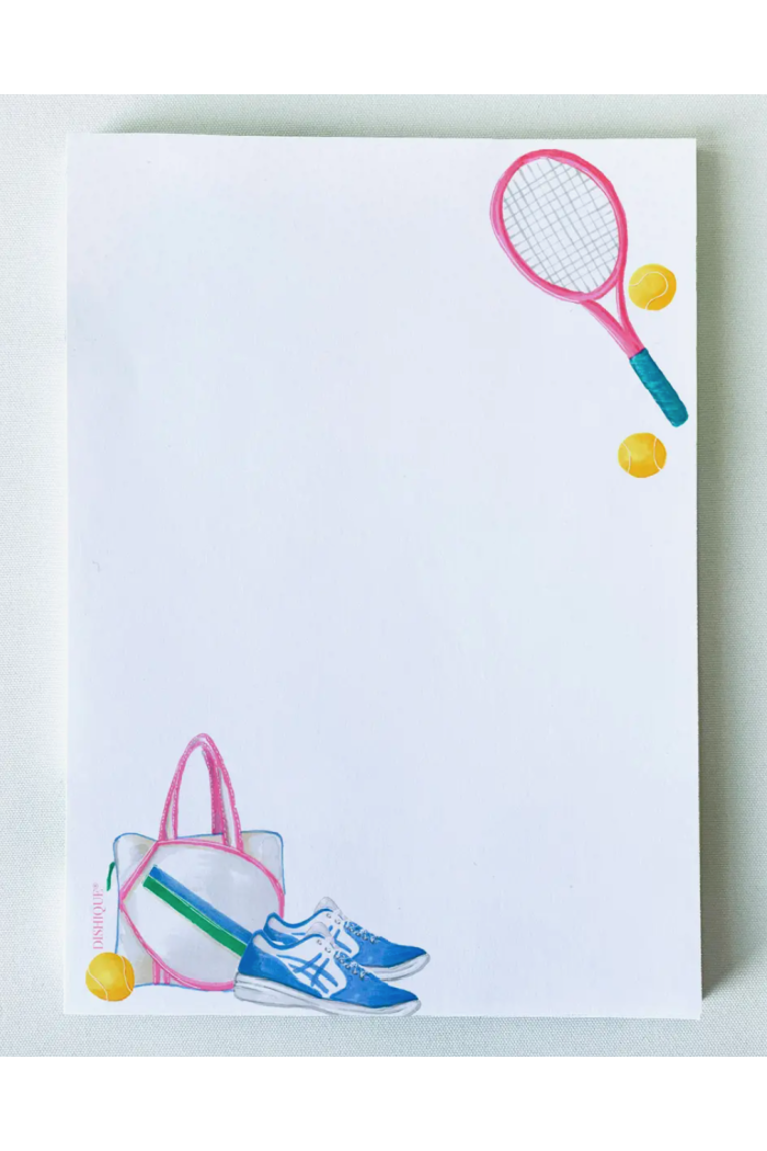 Tennis Themed Notepad 5"x7" 50pgs
