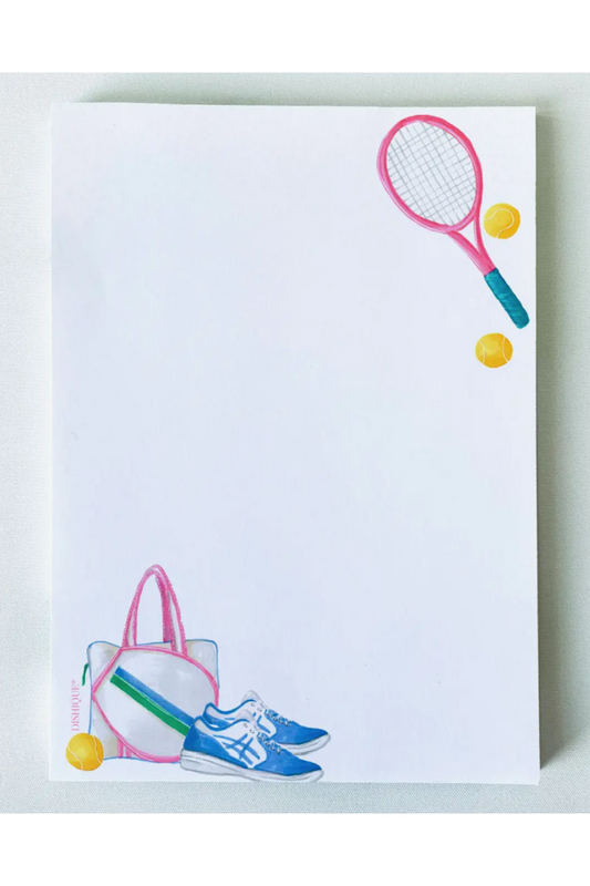Tennis Themed Notepad 5"x7" 50pgs