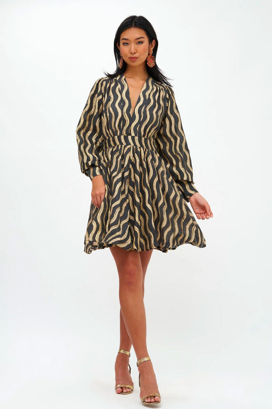 V-Neck Mini Dress