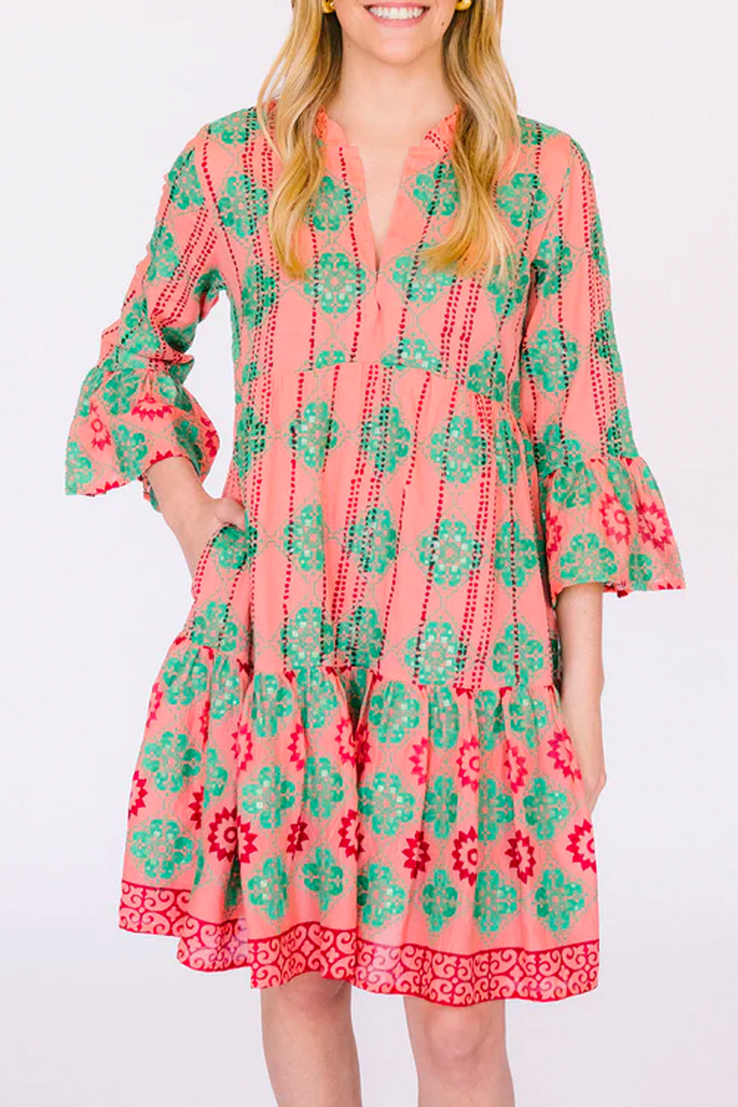 Bell Sleeve Tiered Mini