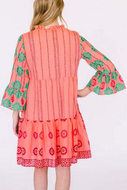 Bell Sleeve Tiered Mini