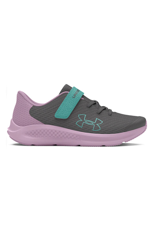 Under Armour Girls' Pre-School UA Pursuit 3 AC Big Logo Running Shoes