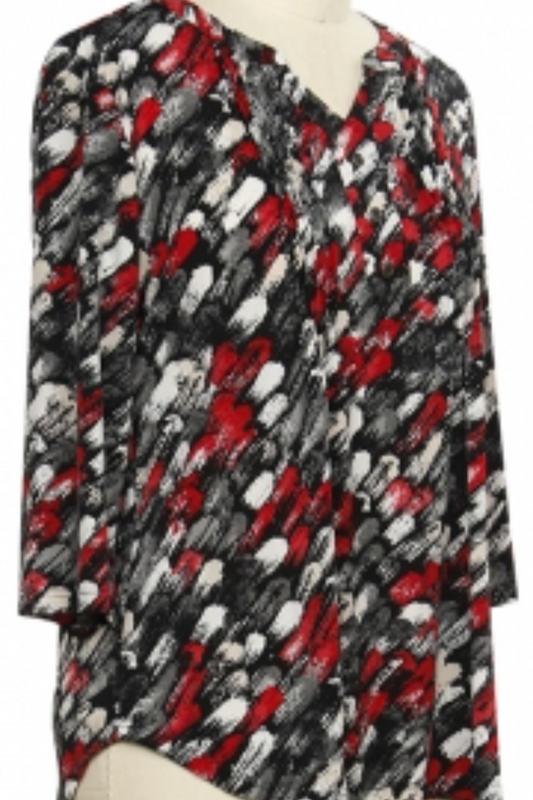3/4 Slv Print Top